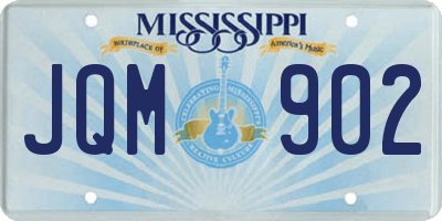MS license plate JQM902