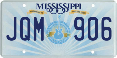 MS license plate JQM906