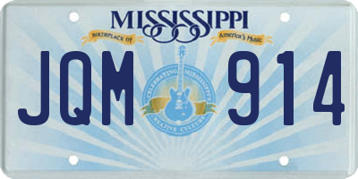 MS license plate JQM914