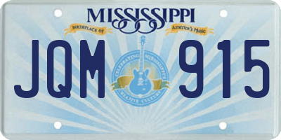 MS license plate JQM915