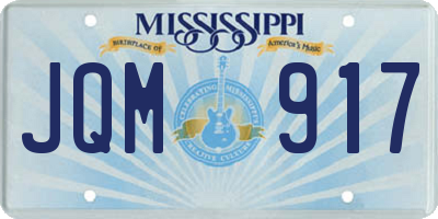 MS license plate JQM917