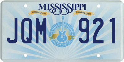 MS license plate JQM921