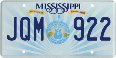 MS license plate JQM922
