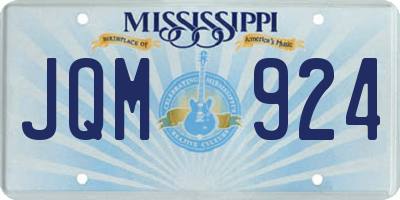 MS license plate JQM924