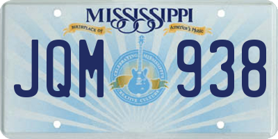 MS license plate JQM938
