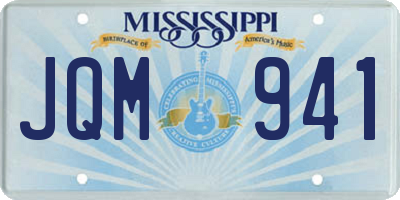 MS license plate JQM941