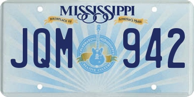MS license plate JQM942