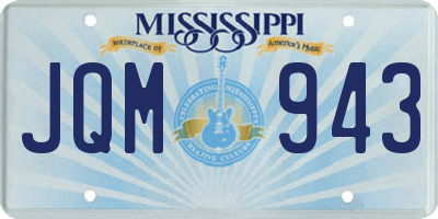 MS license plate JQM943