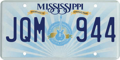 MS license plate JQM944