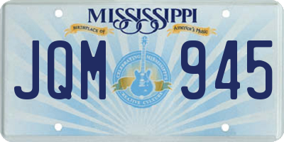 MS license plate JQM945