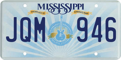 MS license plate JQM946