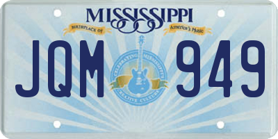 MS license plate JQM949