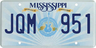 MS license plate JQM951
