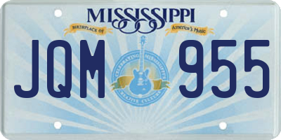 MS license plate JQM955