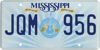 MS license plate JQM956