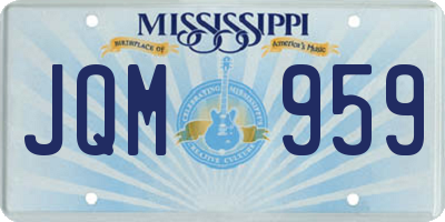 MS license plate JQM959