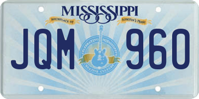 MS license plate JQM960