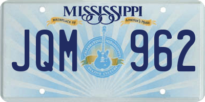 MS license plate JQM962