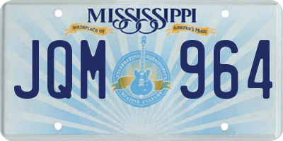 MS license plate JQM964