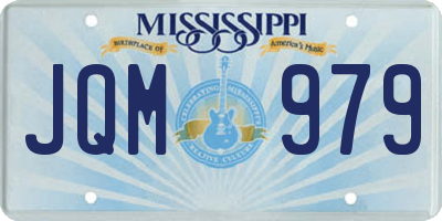 MS license plate JQM979