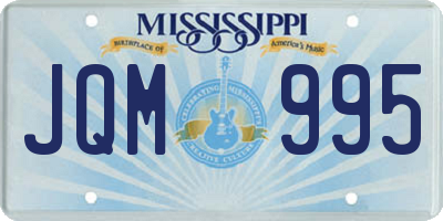 MS license plate JQM995