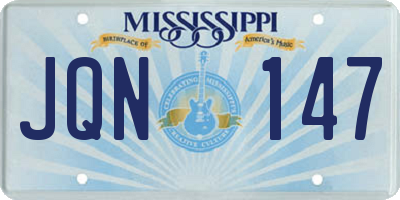 MS license plate JQN147