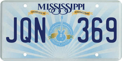 MS license plate JQN369