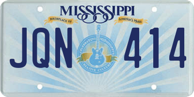 MS license plate JQN414