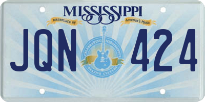 MS license plate JQN424