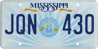MS license plate JQN430