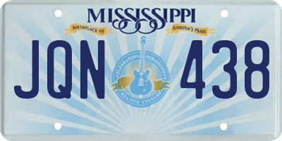 MS license plate JQN438