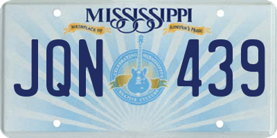 MS license plate JQN439
