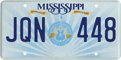 MS license plate JQN448