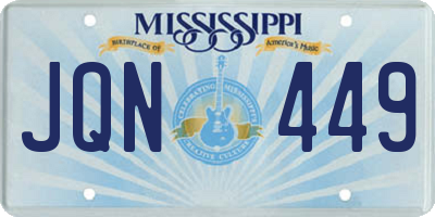 MS license plate JQN449