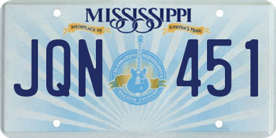 MS license plate JQN451
