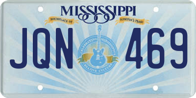 MS license plate JQN469