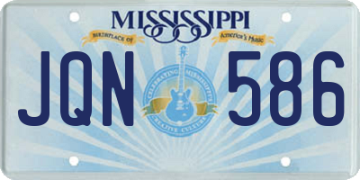 MS license plate JQN586