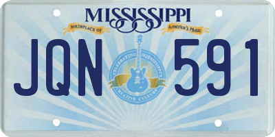 MS license plate JQN591