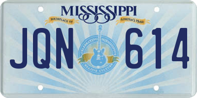 MS license plate JQN614