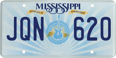 MS license plate JQN620