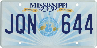 MS license plate JQN644