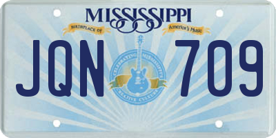 MS license plate JQN709