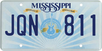 MS license plate JQN811