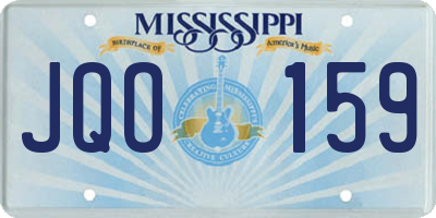 MS license plate JQO159