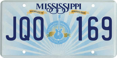 MS license plate JQO169