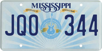 MS license plate JQO344