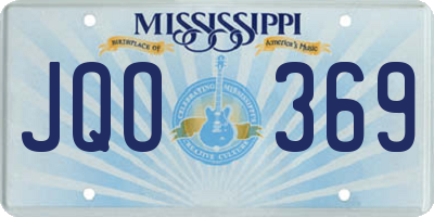 MS license plate JQO369