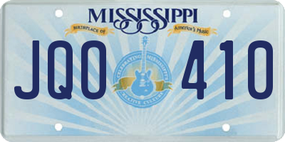 MS license plate JQO410