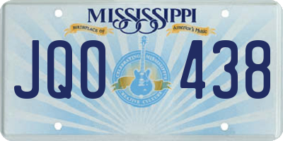 MS license plate JQO438