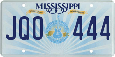 MS license plate JQO444